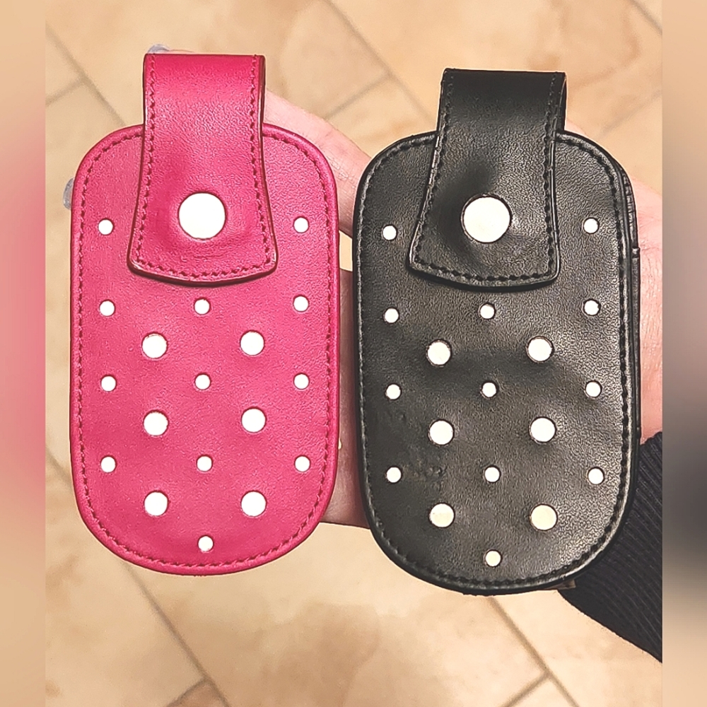 Hot Topic Pair Of Faux Leather Flip Phone Cases